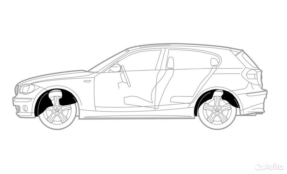 Подкрылки (передние) на chevrolet niva