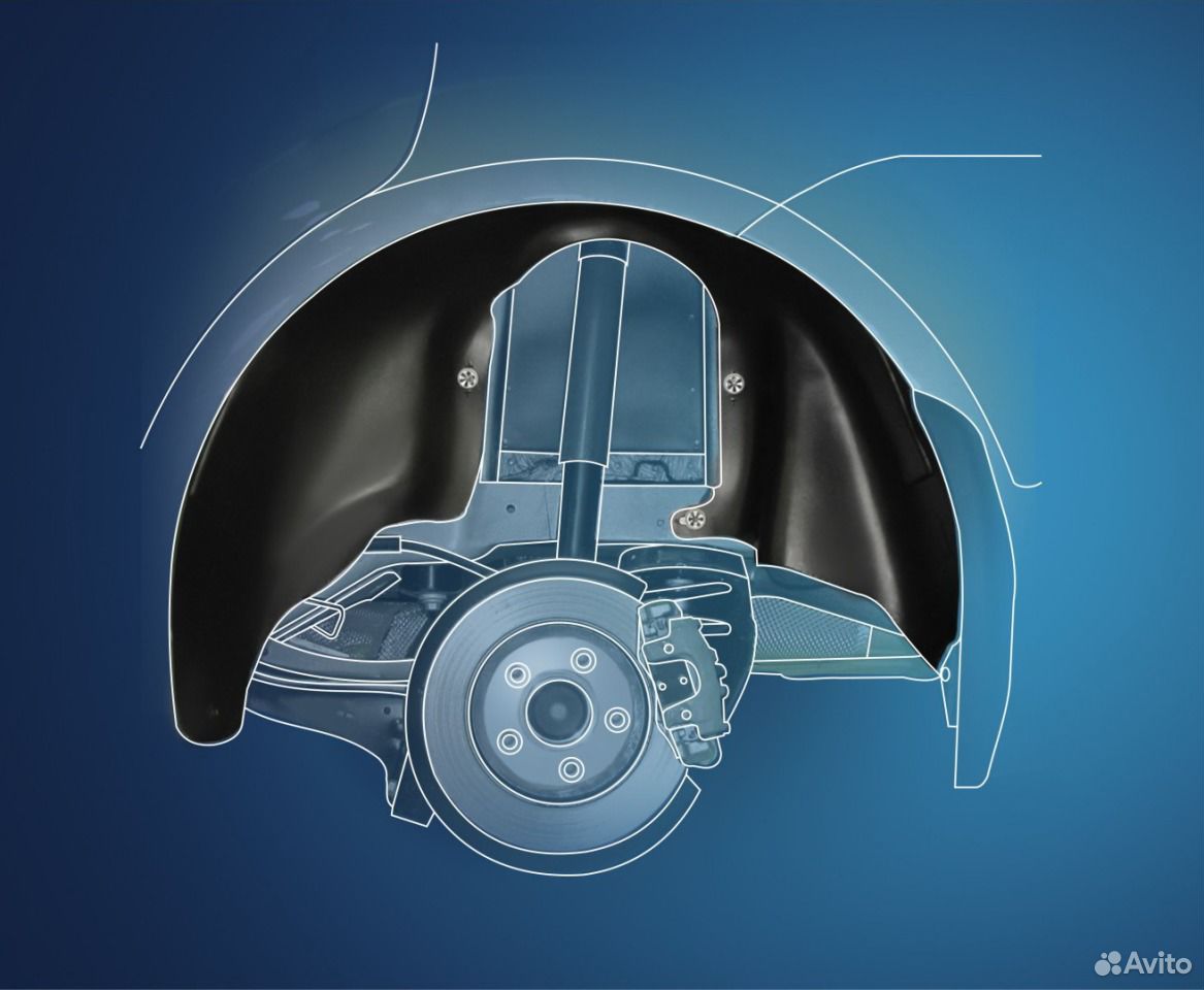 Подкрылки на lada Kalina 2