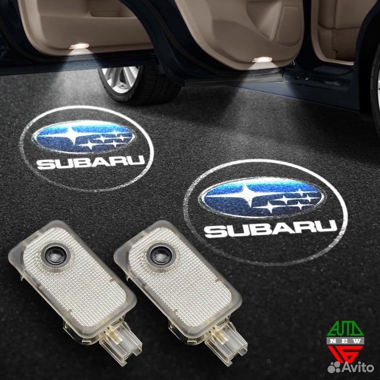 Штатная подсветка дверей Субару Форестер - Subaru