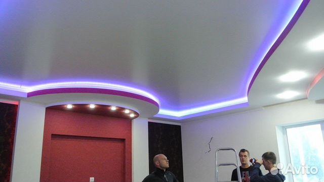 Дизайн потолка гипсокартон и натяжной