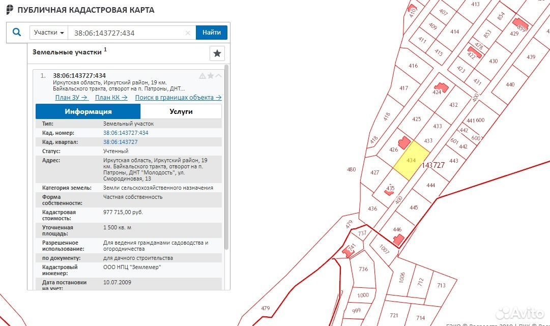 Публичная кадастровая карта иркутского района