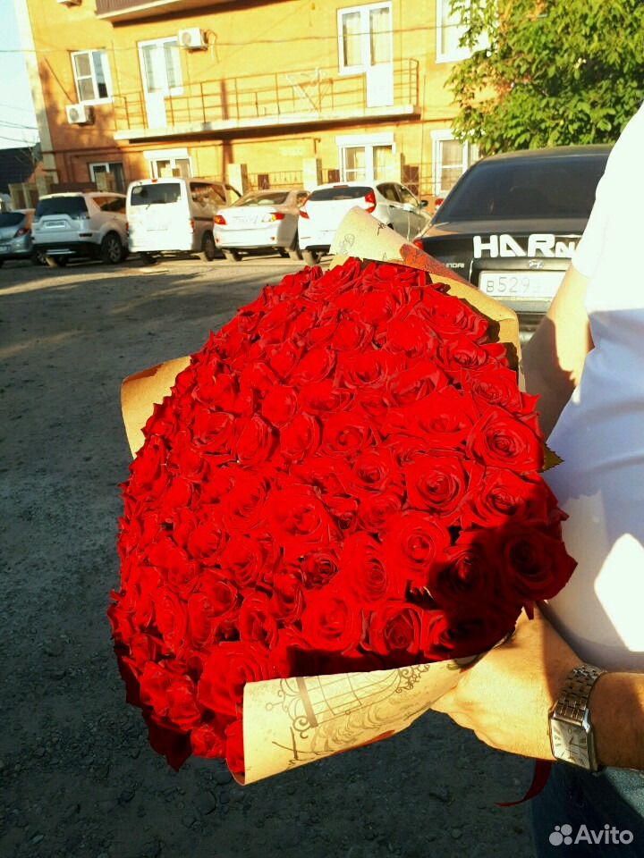 Розы Букеты 101 роза - 4000 тр купить на Зозу.ру - фотография № 1