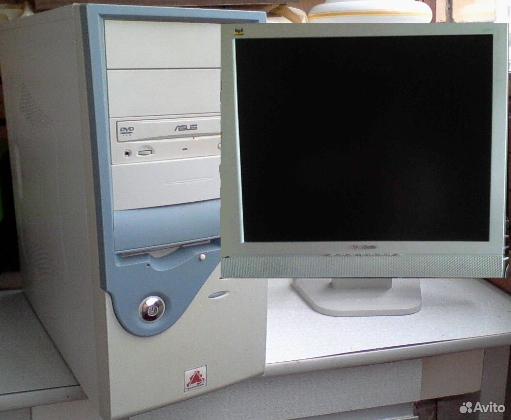 Системный блок с монитором за 5 к. Монитор и системный блок в 1 корпусе. Атомный компьютер. Системный блок + монитор. Системный блок asus intel pentium 4.