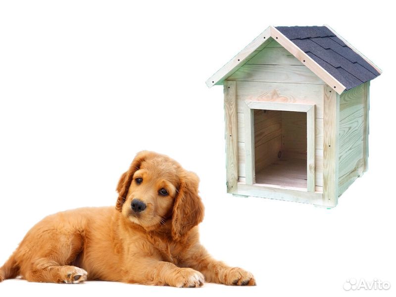 Будка для собаки дворняжки, деревянные стены 2х2 купить на Зозу.ру - фотография № 7