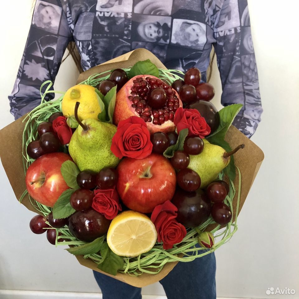 Фруктовый букет Корзина с фруктами купить на Зозу.ру - фотография № 8