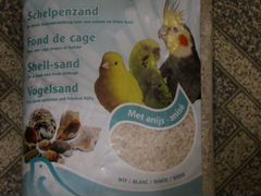 Benelux, песок из ракушек для птиц, белый, 5 кг