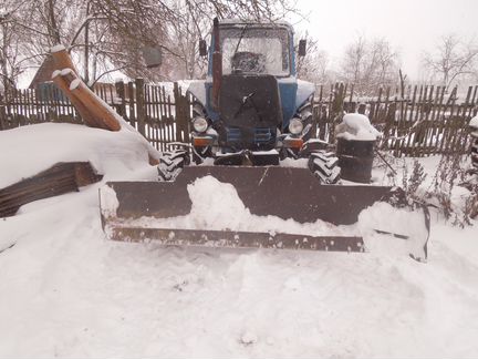 Чистка снега трактором мтз- 82