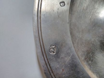 Наградная серебряная тарелка 1988 года