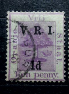 Почтовая марка колония Оранжевой реки 1894г