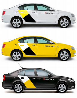 Изготовление наклеек для Яндекс Такси и Убер