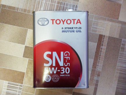 Масло моторное Toyota SN 5w30