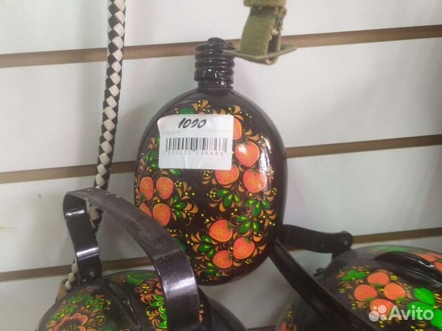 Фляжка армейская хохлома +