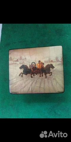 Шкатулка ручной работы федоскино от ковалева