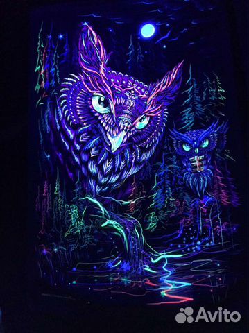 Полотно светящиеся (флоурисцентное)