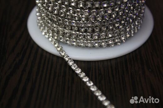 Стразы цепочкой (размер ss8)