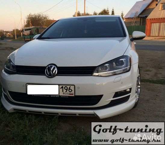 VW Golf 7 12-17 Спойлер переднего бампера