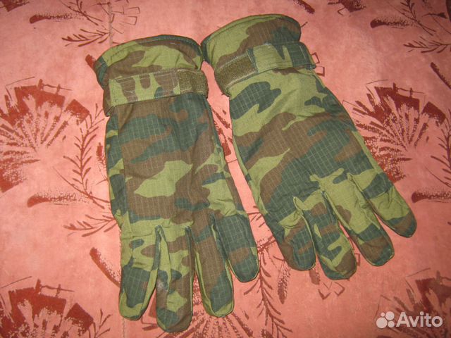 Перчатки армейские утепленные с замшевой ладонью Перчатки армейские утепленные с замшевой ладонью