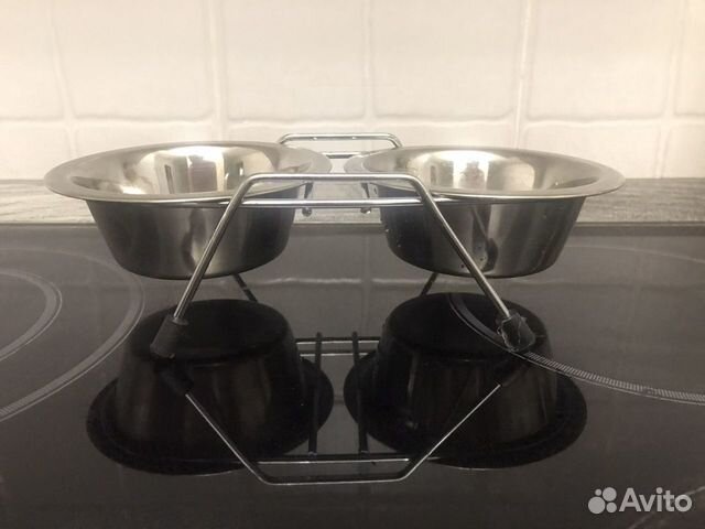 Тарелка для животных двойная