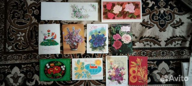 Открытки СССР поздравительные