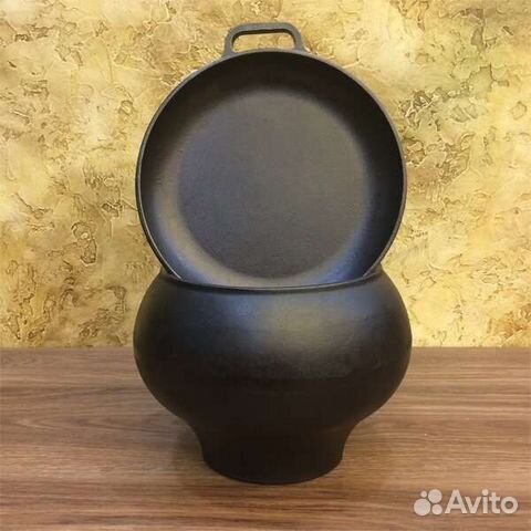 Чугунок 6 литров. Чугунок.горшок чугунный. Ухват