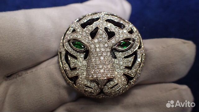 Золотой кулон с ониксом и бриллиантами