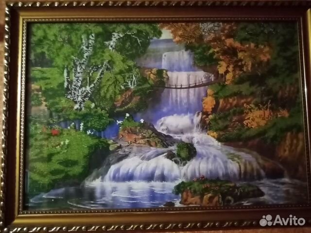 Картина из бисера ручной работы