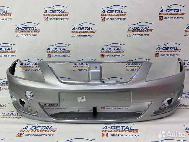 Бампер передний LADA Largus (Серебристый)