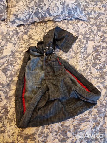 Слинг переноска для ребенка Джинсовая