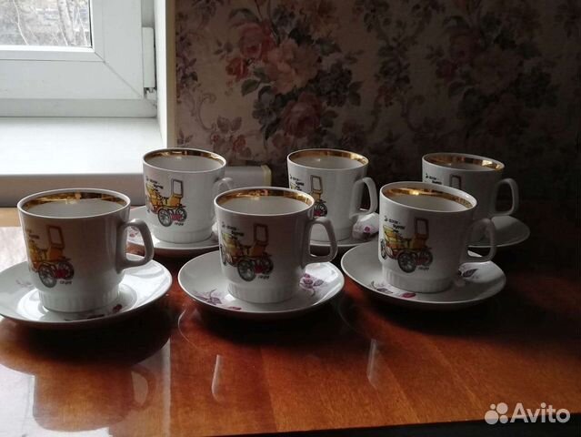 Фарфоровая посуда СССР сервиз чайный