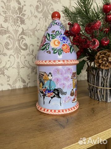 Поделка Шкатулка сувенир с городецкой росписью