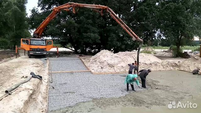 Бетон раствор доставка бетононасос