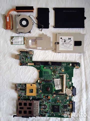 Ноутбук HP Compaq nx7400 в разборе