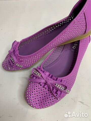 Балетки розововые со стразами 37.39.40