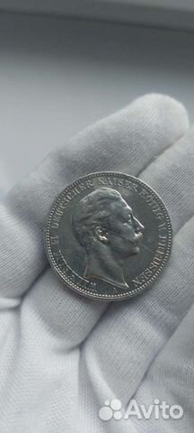 3 марки Пруссия Германия 1909 год