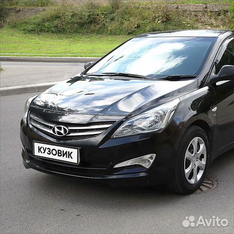 Бампер передний в цвет Hyundai Solaris
