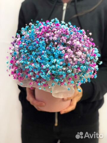 Гипсофила в коробке. Доставка цветов