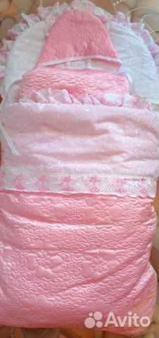 Конверт на выписку для девочки весна осень лето