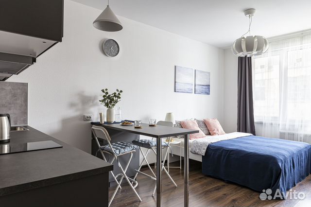 

Квартира-студия, 28 м², 2 кровати