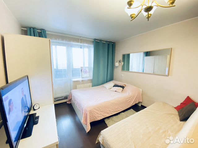 

Квартира-студия, 28 м², 2 кровати