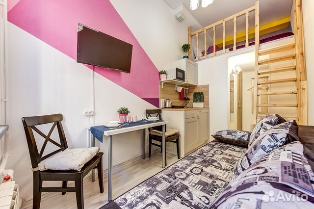 

Квартира-студия, 20 м², 2 кровати