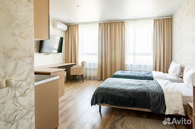 

Квартира-студия, 32 м², 2 кровати