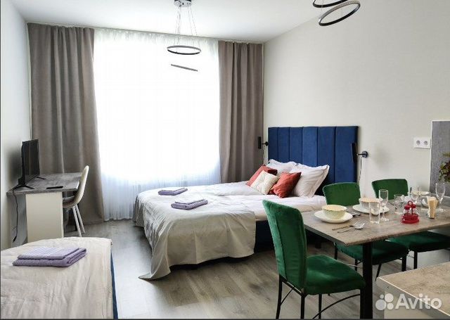 

Квартира-студия, 25 м², 2 кровати