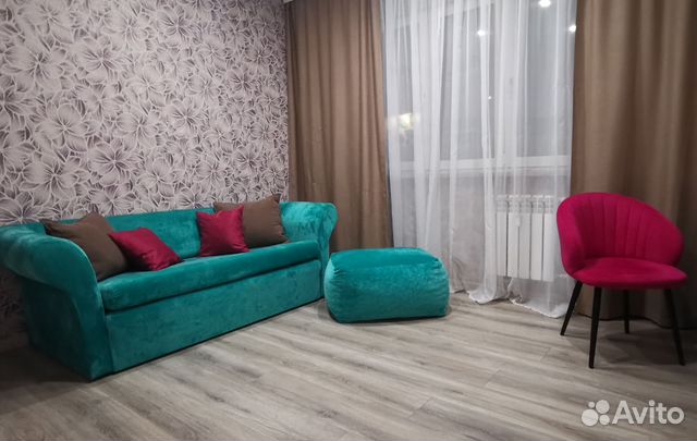

1-к. квартира, 42 м², 3 кровати