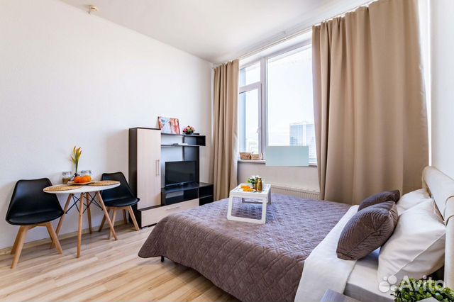 

Квартира-студия, 35 м², 1 кровать