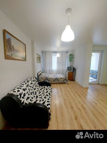 

Квартира-студия, 42 м², 2 кровати
