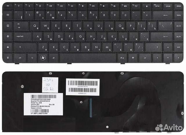 Клавиатура для ноутбука HP CQ56, CQ62, G62, G56