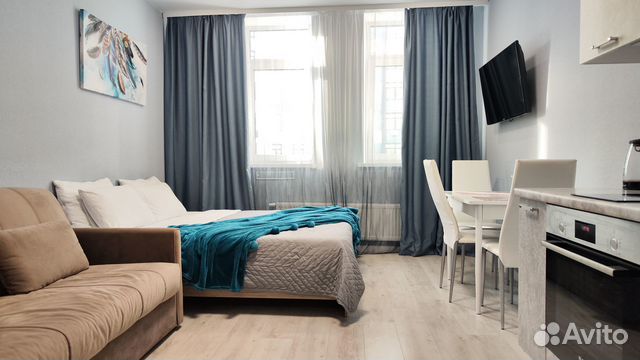 

Квартира-студия, 29 м², 2 кровати