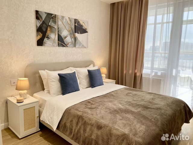 

1-к. квартира, 60 м², 2 кровати