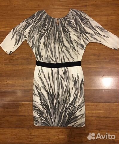 Новое шелковое платье bcbg