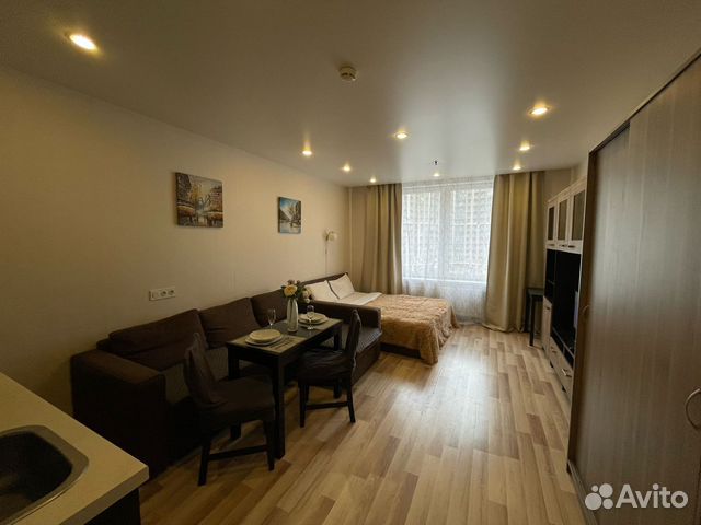 

Квартира-студия, 28 м², 4 кровати